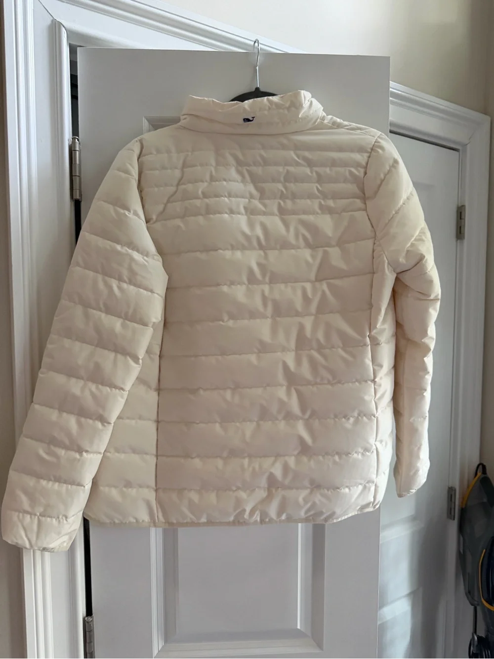 Vineyard Vines Cream Quilted Puffer Jacket